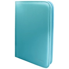 Vivid Light Blue 4-Pocket Zippered PRO-Binder